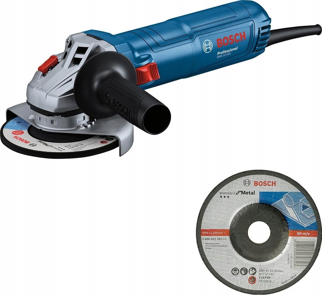 Szlifierka Bosch BOSCH.ANGLE GRINDER 125mm/1200W GWS 12-125 + DISC