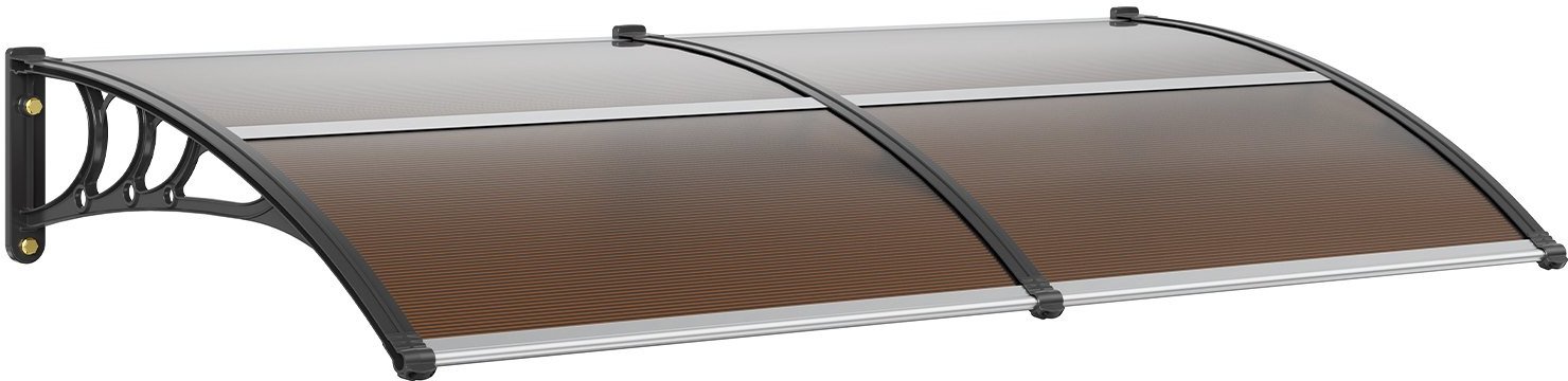 Daszek nad drzwi zadaszenie poliwęglan brązowy 96.5 x 198.7 cm