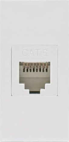 Maclean Gniazdo LAN Maclean MCE725W pojedyncze, białe