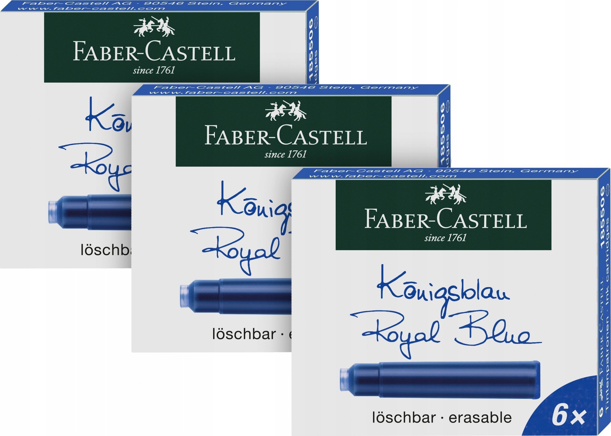 Faber-Castell 201621 wkład do długopisu Niebieski 18 szt.