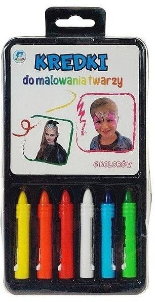Kredki do malowania twarzy 6 kolorów