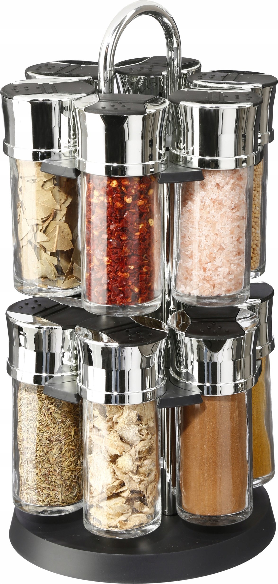 Secret de Gourmet Zestaw pojemników z przyprawami, karuzela, 12 rodzajów