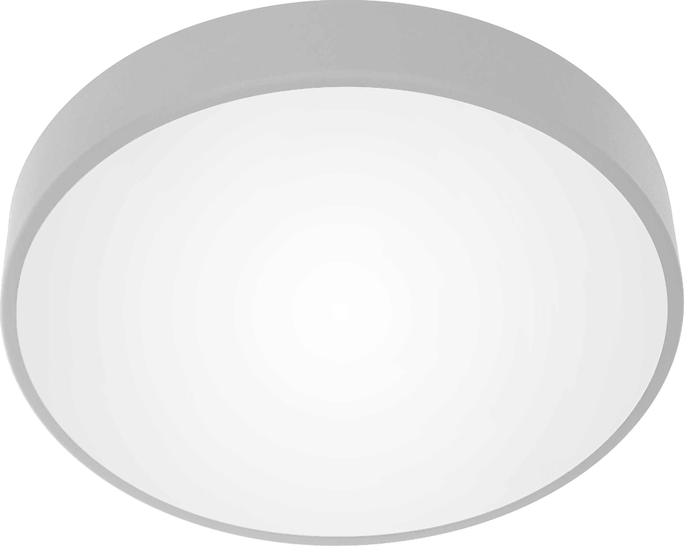 Lampa sufitowa Orno OVO plafon 6xE27, 6x24W, szara stal, klosz szklany matowy, IP20, ? 800