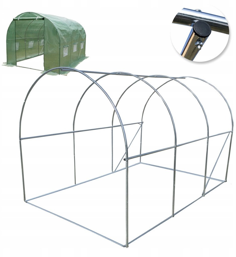 Stelaż do tunelu szklarniowego 2x4,5m rurki 25mm 9m2