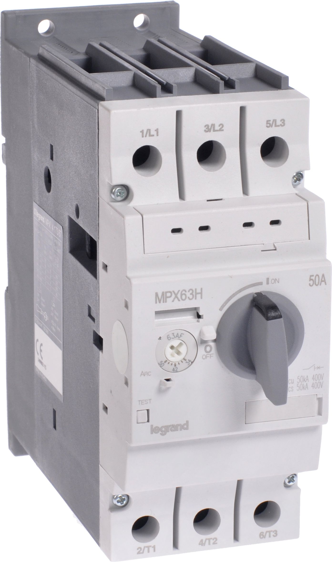 Legrand Wyłącznik silnikowy 63H 34-50A MPX3 wysoka zdolność zwarciowa - 417367