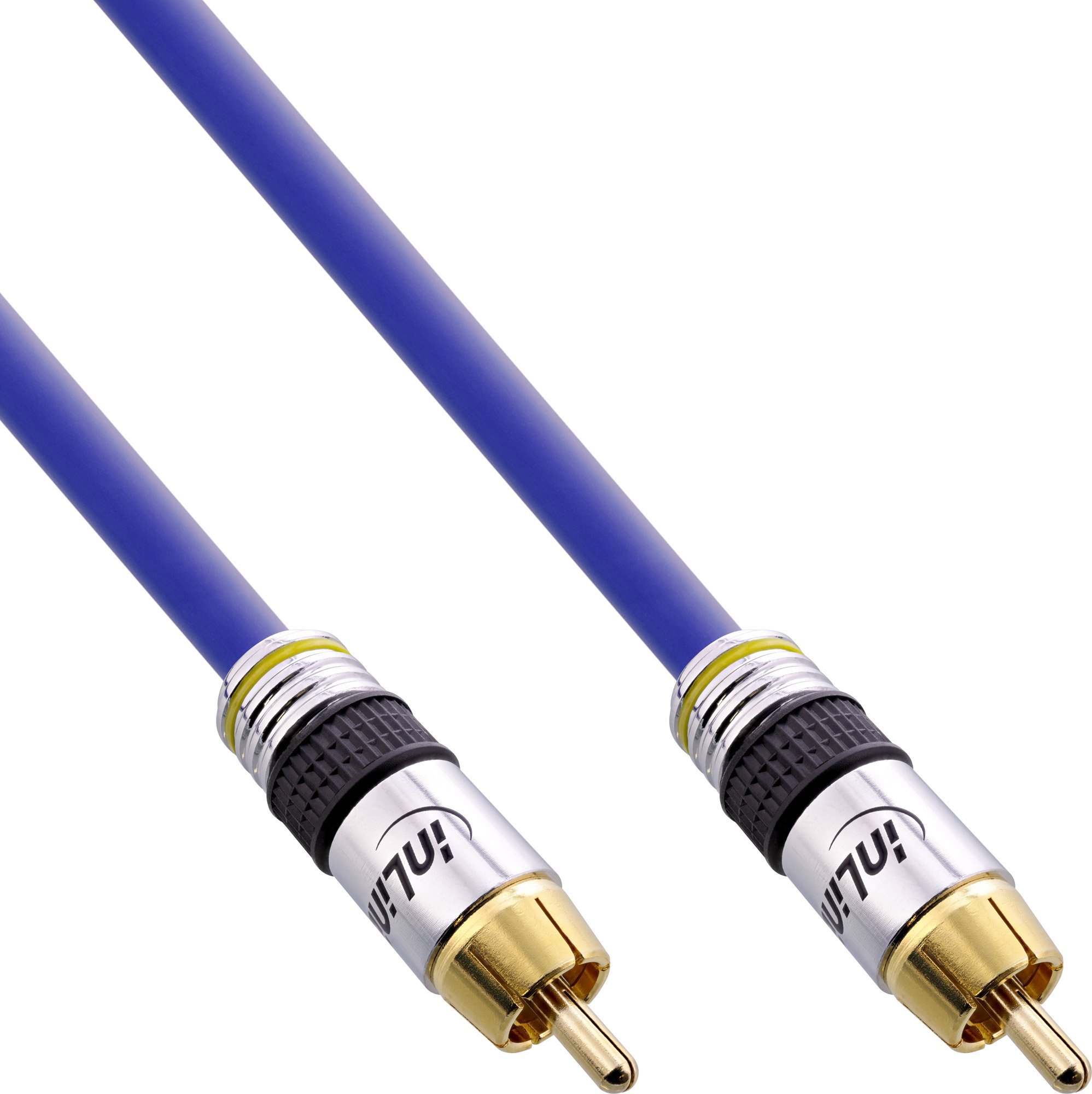 Kabel InLine RCA (Cinch) - RCA (Cinch) 5m niebieski (89805P )