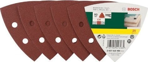 Bosch Bosch Abrasive Sheet Set Delta 120 25pcs - 2607019490