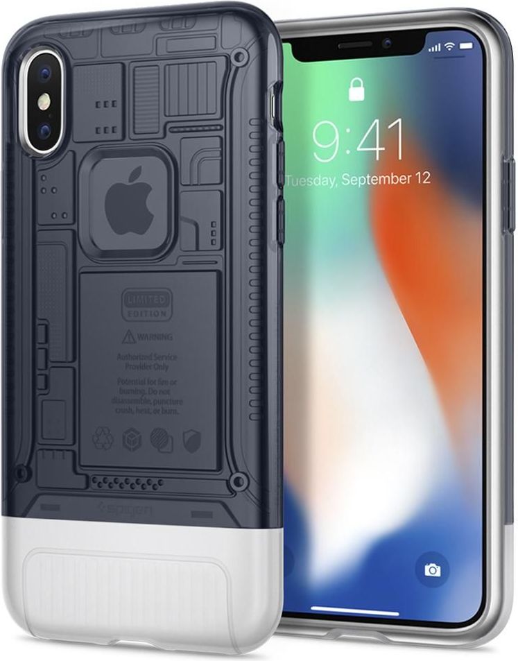 Spigen CLASSIC ONE IPHONE X GRAFITOWY (057CS23197)