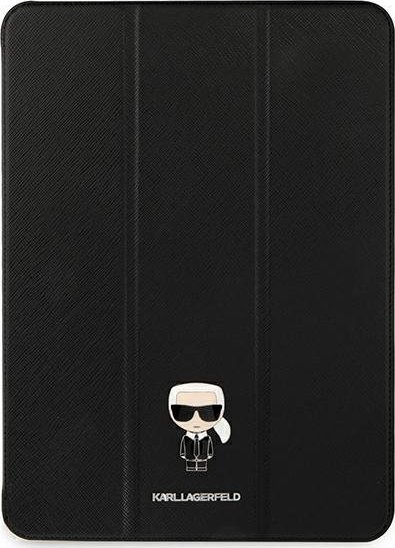 Etui na tablet Karl Lagerfeld KLFC12OKMK iPad 12.9" Pro 2021 Book Cover czarny/black Saffiano Karl Iconic
