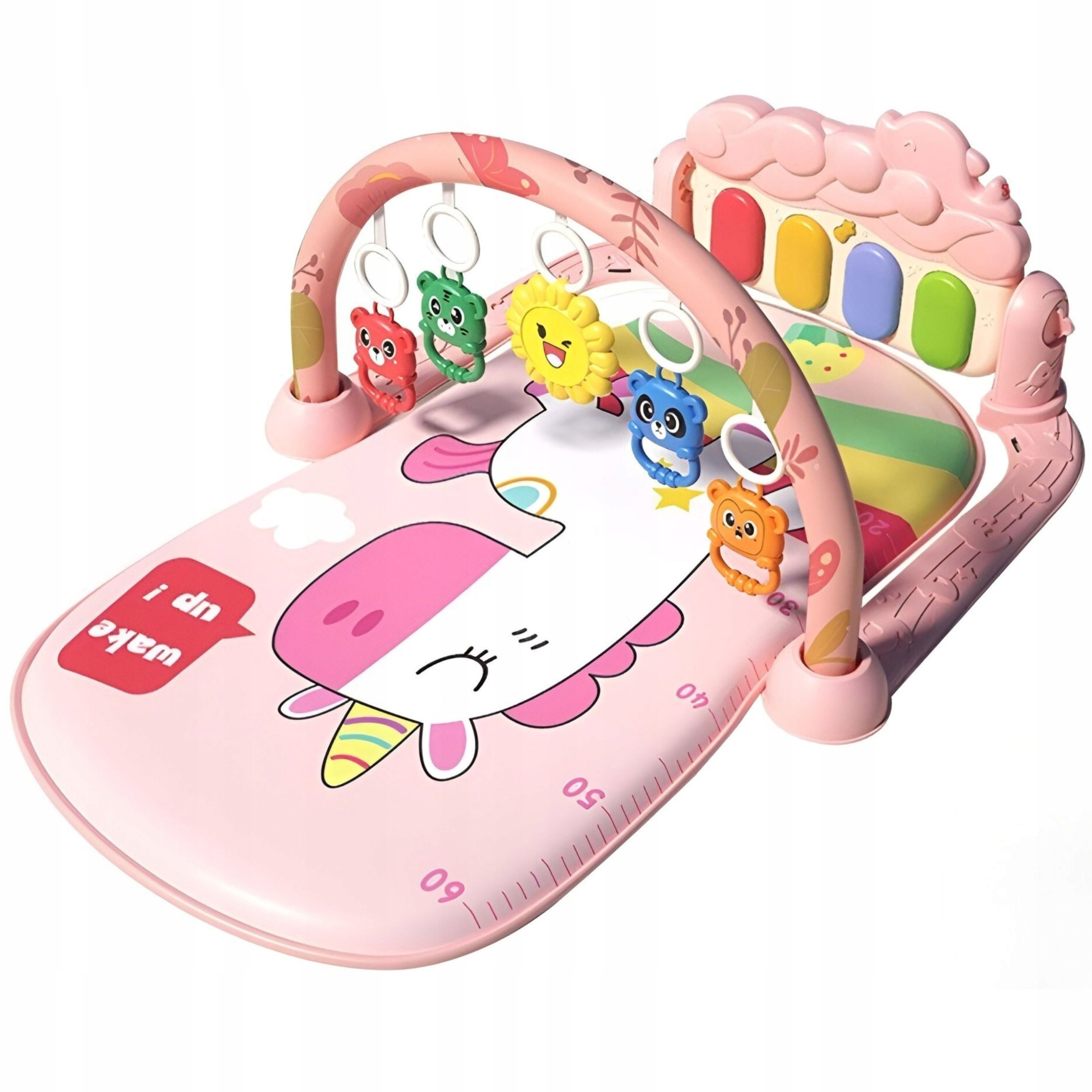 Mata edukacyjna z pianinkiem rÃ³Å¼owa