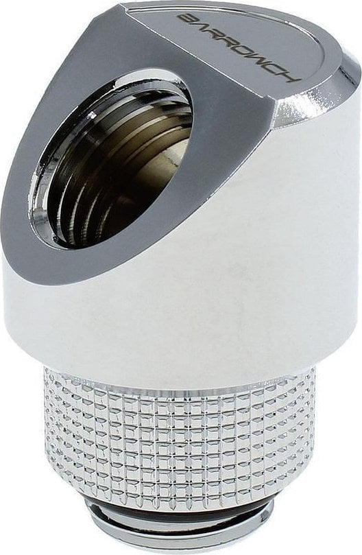 Barrow Barrow Adapter 45 Grad G1/4 Zoll AG auf G1/4 Zoll IG - drehbar, silber