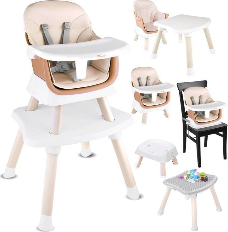 Jokomisiada Fotelik krzesełko do karmienia Zestaw 6w1 ZA4142