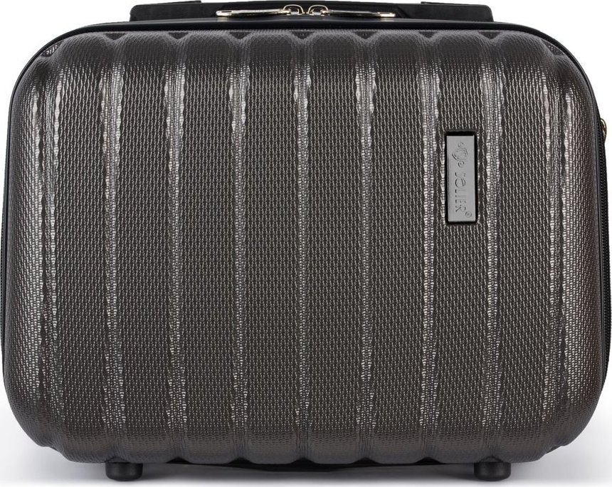 Basic Kuferek podróżny mały ABS STL902 ciemny szary