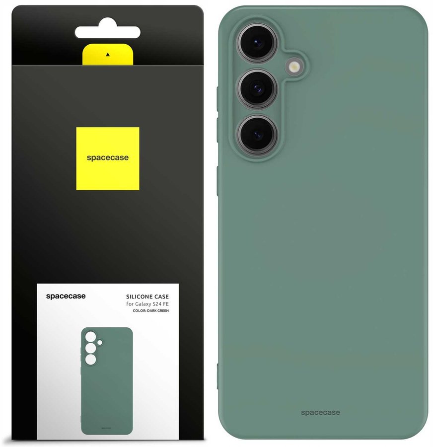SpaceCase Etui Silicone Case 2.0 Galaxy S24 FE dark green standard