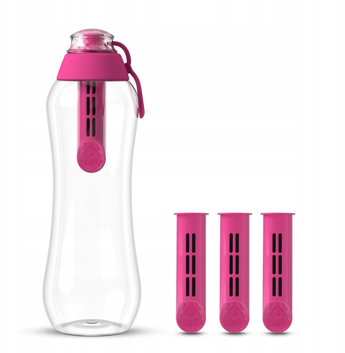 Butelka filtrująca Dafi 0,5l flamingowa 4 filtry