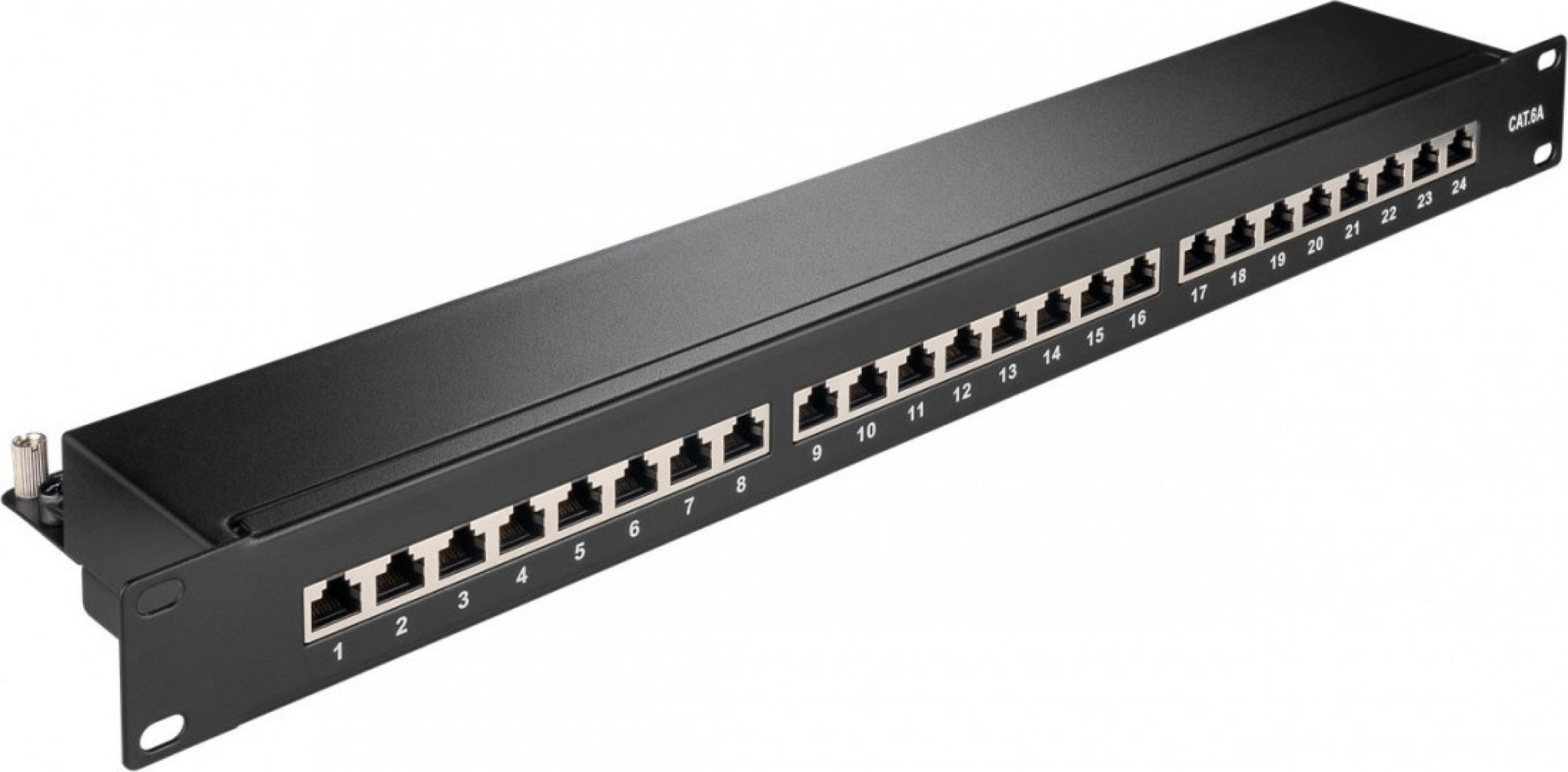 Goobay Patch panel 19" 1U 24x RJ45 STP Kat. 6A (90854)