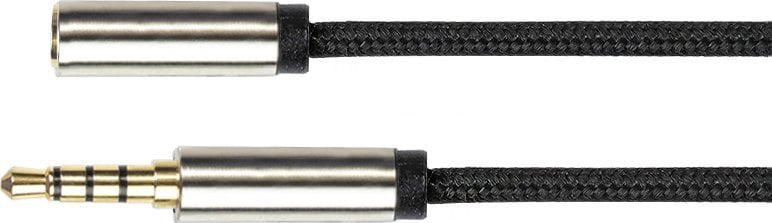 Kabel PYTHON Python Audiokabel 4-pol. Klinkenst. an Buchse schwarz 1m