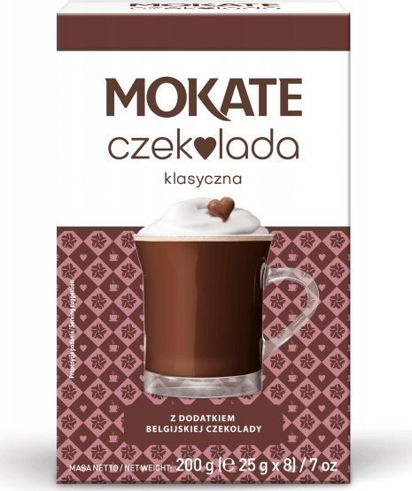 Mokate Czekolada do picia belgijska czekolada klasyczna MOKATE (8x25g)