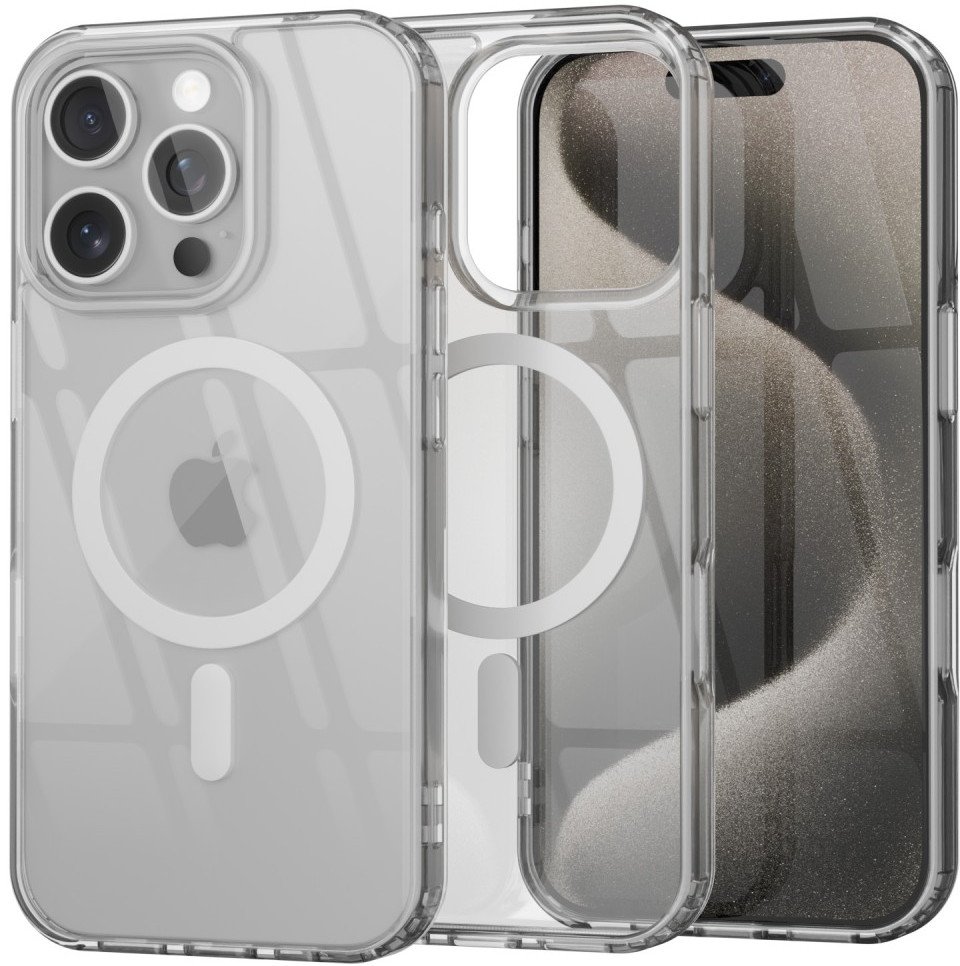 Etui Przezroczyste Magnetyczne MagSafe Supero TPU Acrylic do iPhone 16 Pro