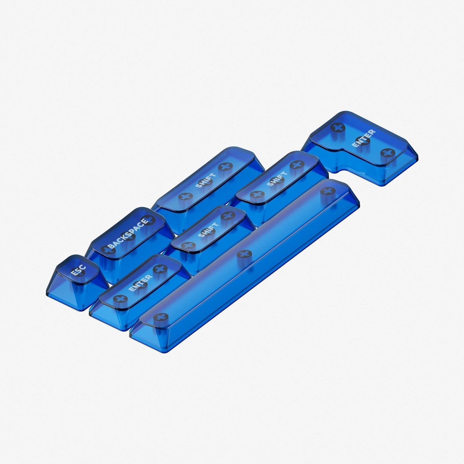 NuPhy - Crystal mSA PC Keycaps Mystic Indigo