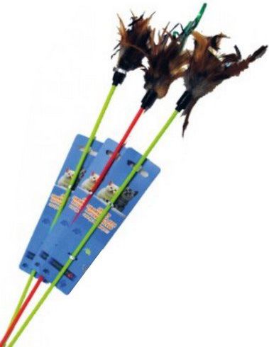 Yarro International Zabawka patyk z piórkiem