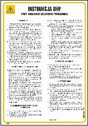 Mój dom Iab15 Instrukcja Bhp Przy Obsłudze Szlifierki Tarczowej Do Drewna (24,5 X 35 Cm, Hn - Płyta Td-Flex 0,4Mm) Libres Polska Sp 5904937346741