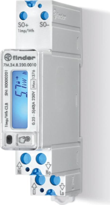 Finder Licznik energii jednofazowy 40A MID LCD 7M.24.8.230.0010