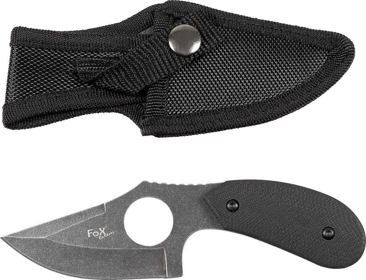 Fox Nóż z otworem na palec