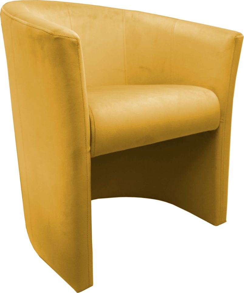 Atos Fotel MAROS VELVET żółty tapicerowany aksamitem ATOS