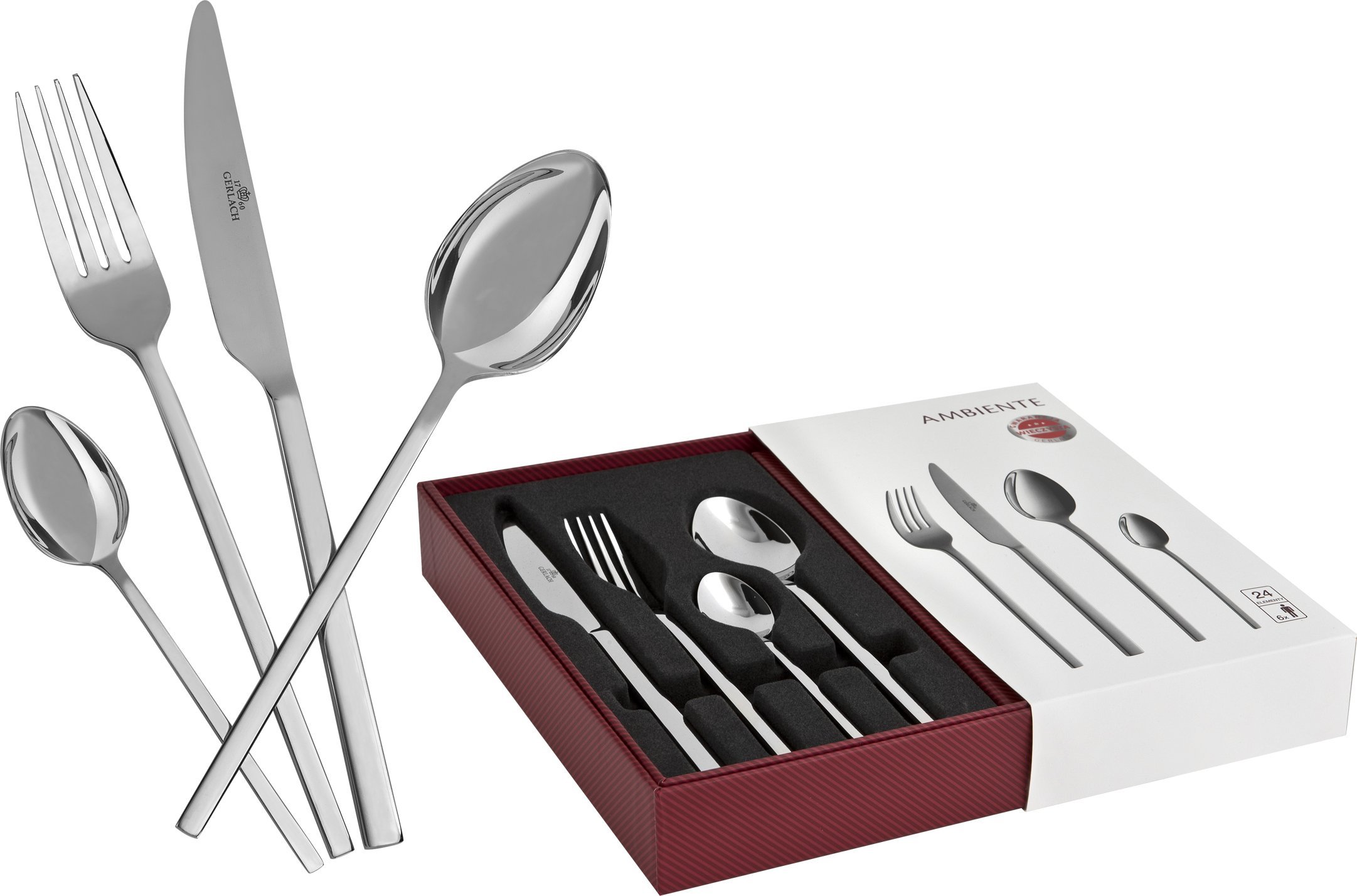 Gerlach Komplet sztućców w pudełku 24 el. Ambiente