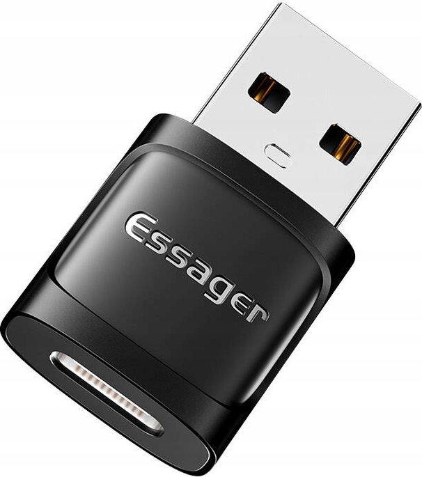 Adapter USB Essager Adapter OTG USB-C żeński do USB 3.0 męski Essager (czarny)