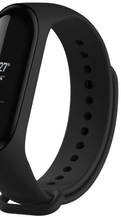 Fixed | Silicone Strap for Xiaomi Mi Band 3/4 | Black