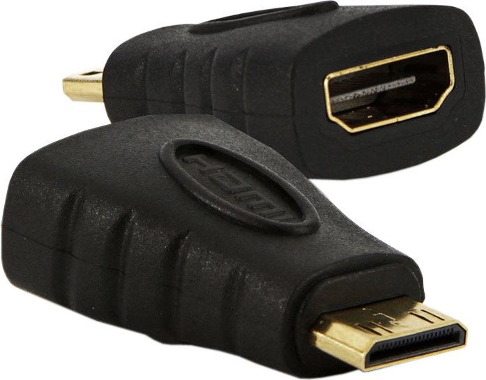 Adapter AV Akyga HDMI Mini - HDMI czarny (AK-AD-04)
