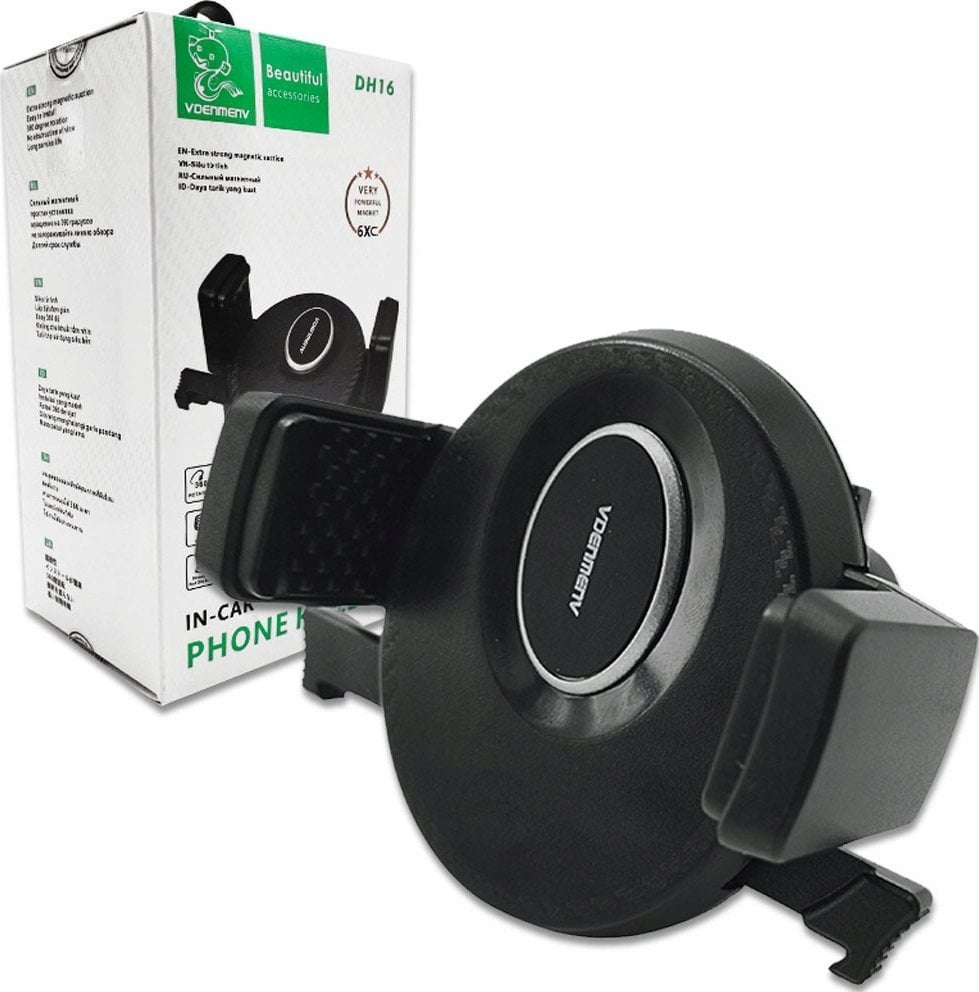 . DENMEN UCHWYT SAMOCHODOWY KRATKA CZARNY DH16