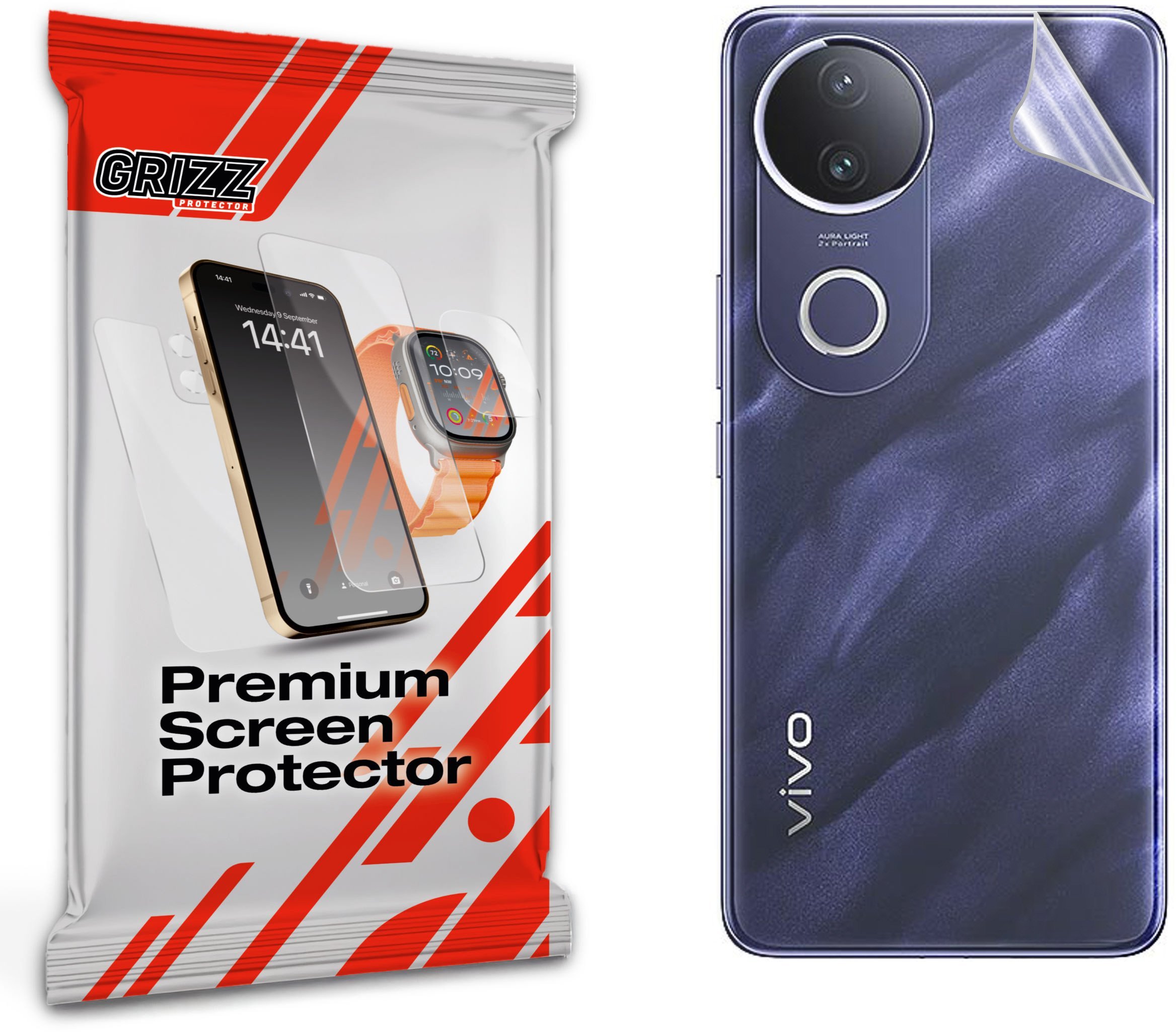 Folia na tył GrizzGlass SatinSkin do Vivo V50e