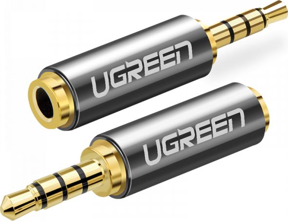 Adapter AV Ugreen Jack 2.5mm - Jack 3.5mm szary (UGR439GRY)