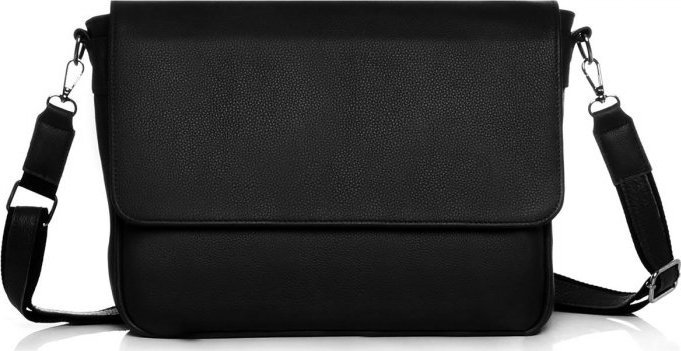 SKÓRZANA MĘSKA TORBA NA DOKUMENTY SOLOME PRATO CZARNA