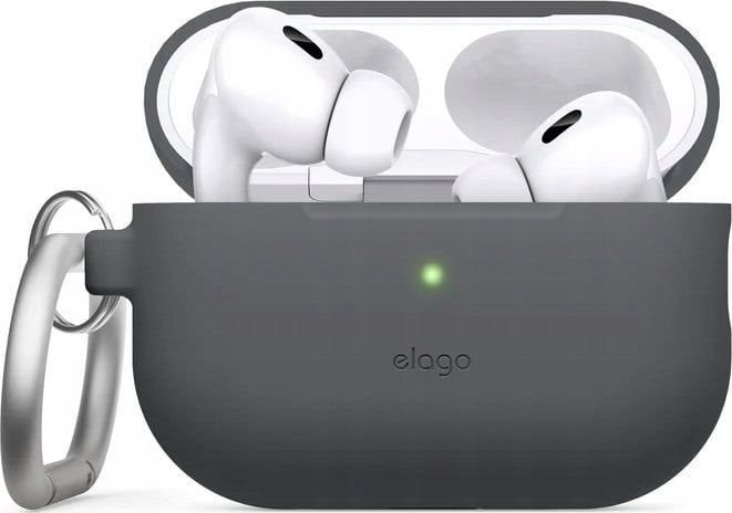 Elago Elago AirPods Pro 2 Hang Silicone Case - etui z karabińczykiem do AirPods Pro 2 szare
