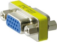Adapter AV Goobay D-Sub (VGA) - D-Sub (VGA) srebrny (50299)