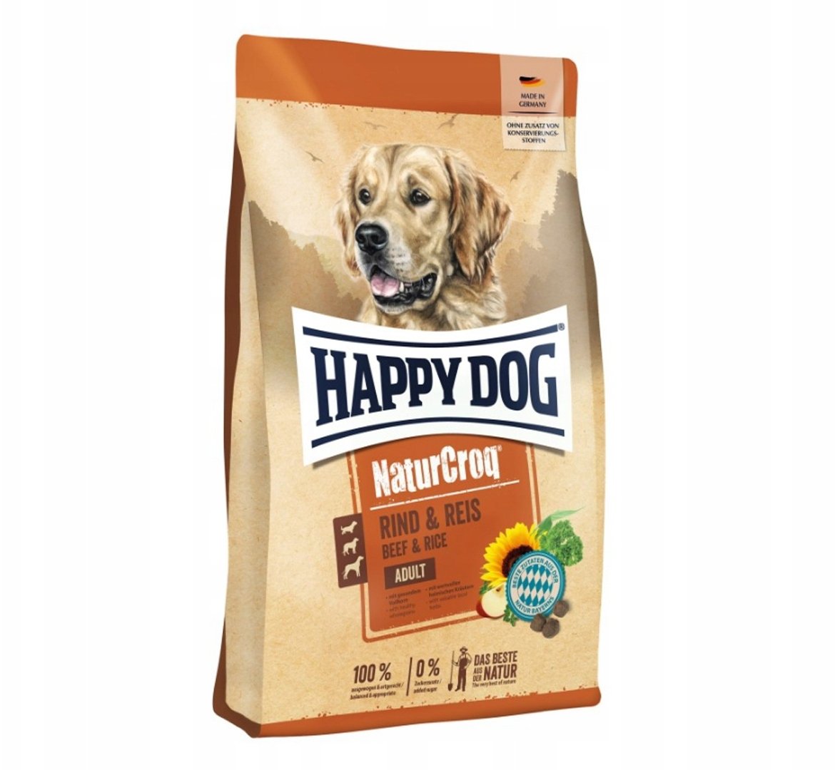 Happy Dog NaturCroq wołowina/ryż 11kg