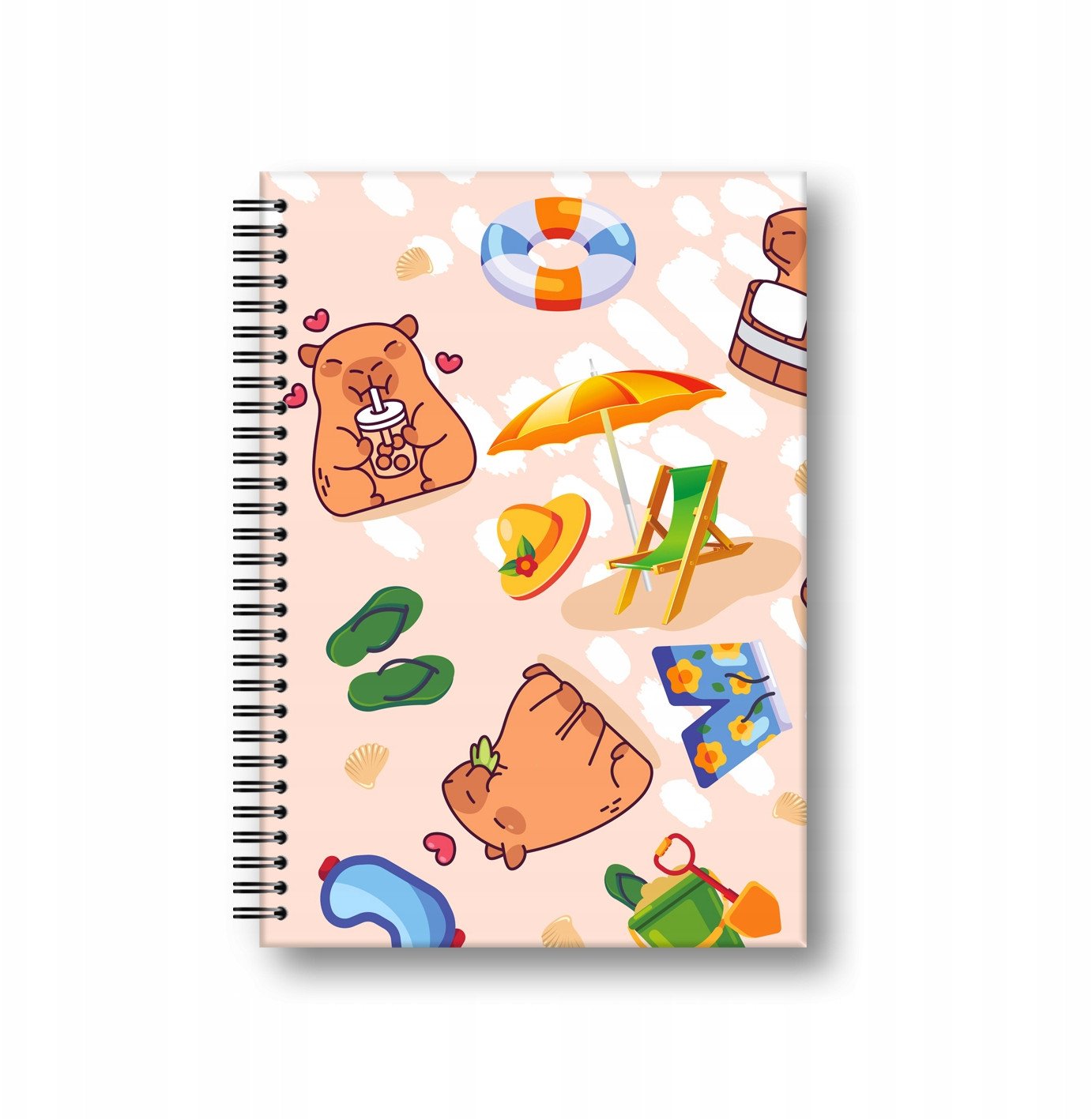 Brulion A5/80K kratka Kapibara plaża PENMATE