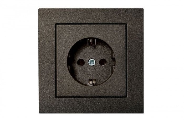 SOCKET OUTLET ĮKL16-204-01 EPSILON BLACK