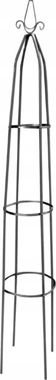 Metalowa pergola ogrodowa 200x30x30cm Okrągła podpora dla roślin pnących