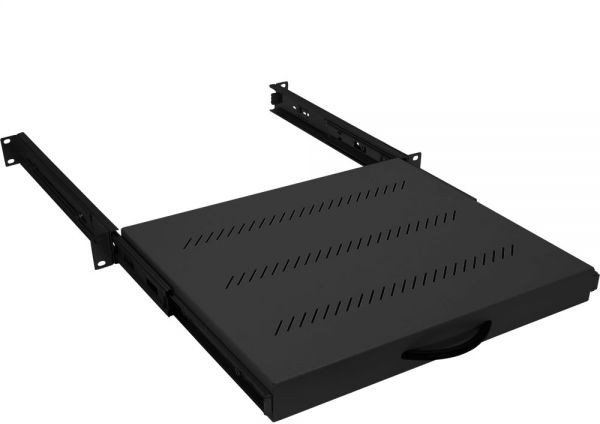 Triton RAB-UP-X30-A1 19" Fachboden 1HE ausziehbar, 350mm, 30kg, schwarz