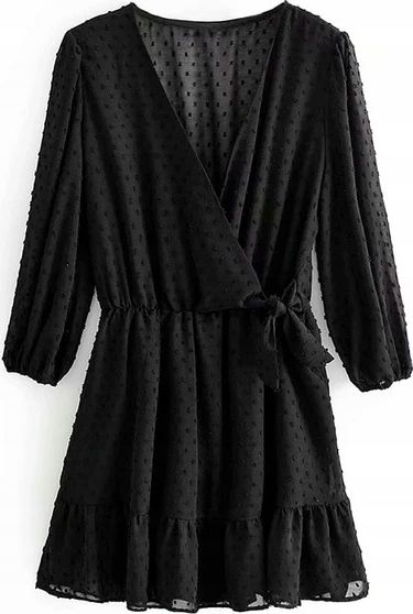 Pan i Pani Gadżet Letnia sukienka szyfonowa z kokardą