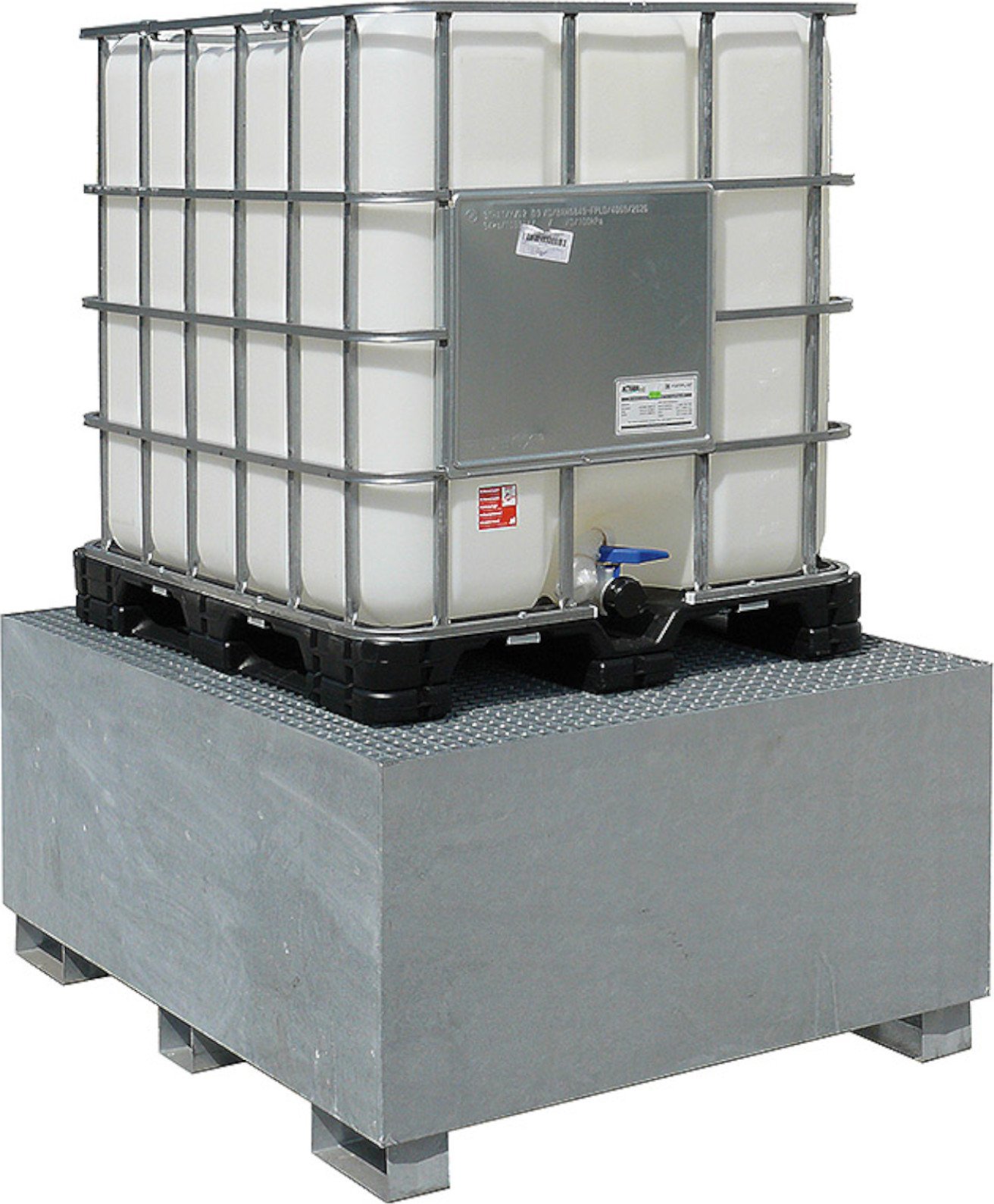 Meva Wanna wychwytowa do zbiornika IBC paletopojemnika MAUZER 1000L - ocynkowana Wanna wychwytowa do zbiornika IBC paletopojemnika MAUZER 1000L - ocyn