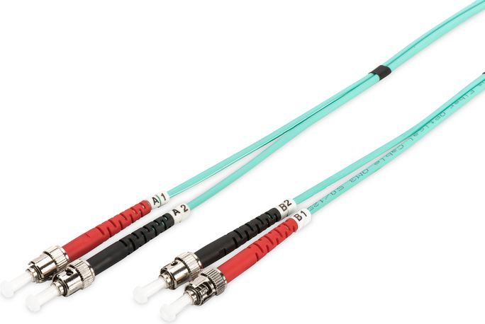Digitus Patchcord Światłowodowy ST -> ST OM3, 1m (DK-2511-01/3)