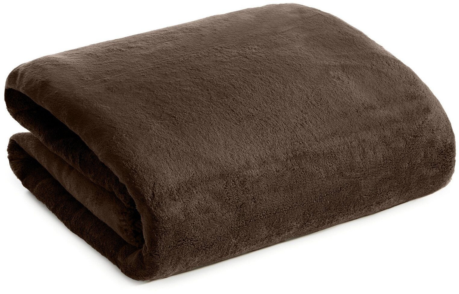 Koc flano 150x200 cm baranek TEDY c. brązowy miękki i ciepły stylowy