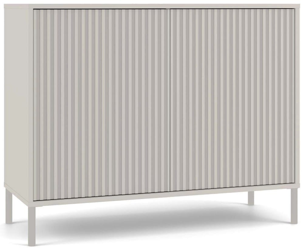 Komoda KAMARO 2D SLIM KASZMIR Lamele Front Ryflowany