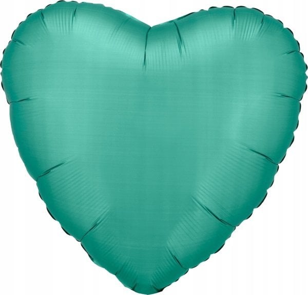 AMSCAN Balon foliowy Lustre Jade Green serce 43cm